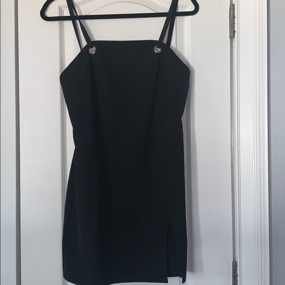 Black mini dress